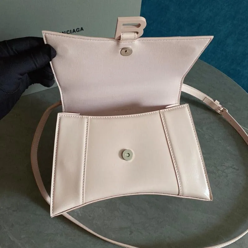 1984 - Hourglass Small Mock-croc Top-handle Bag Light Pink