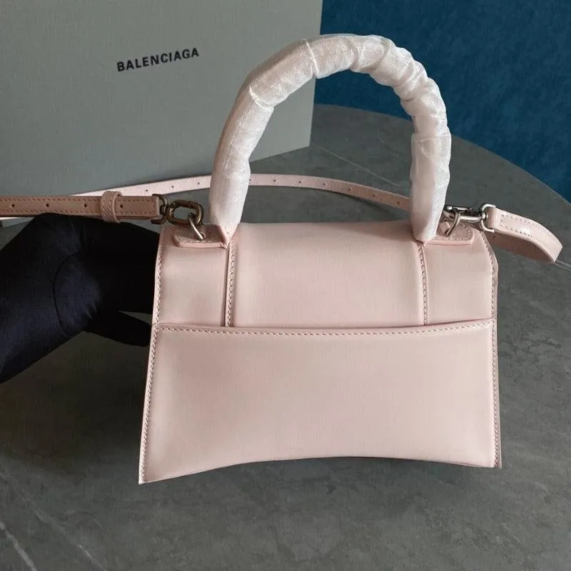 1984 - Hourglass Small Mock-croc Top-handle Bag Light Pink