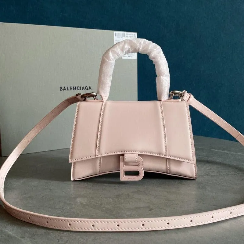 1984 - Hourglass Small Mock-croc Top-handle Bag Light Pink