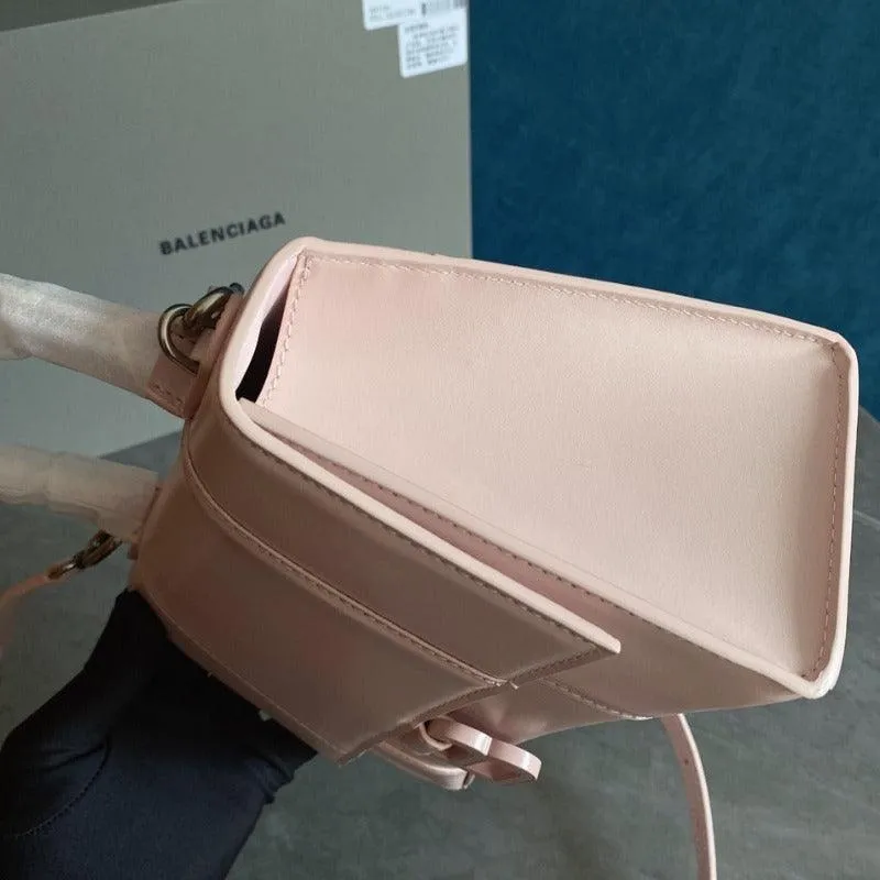 1984 - Hourglass Small Mock-croc Top-handle Bag Light Pink