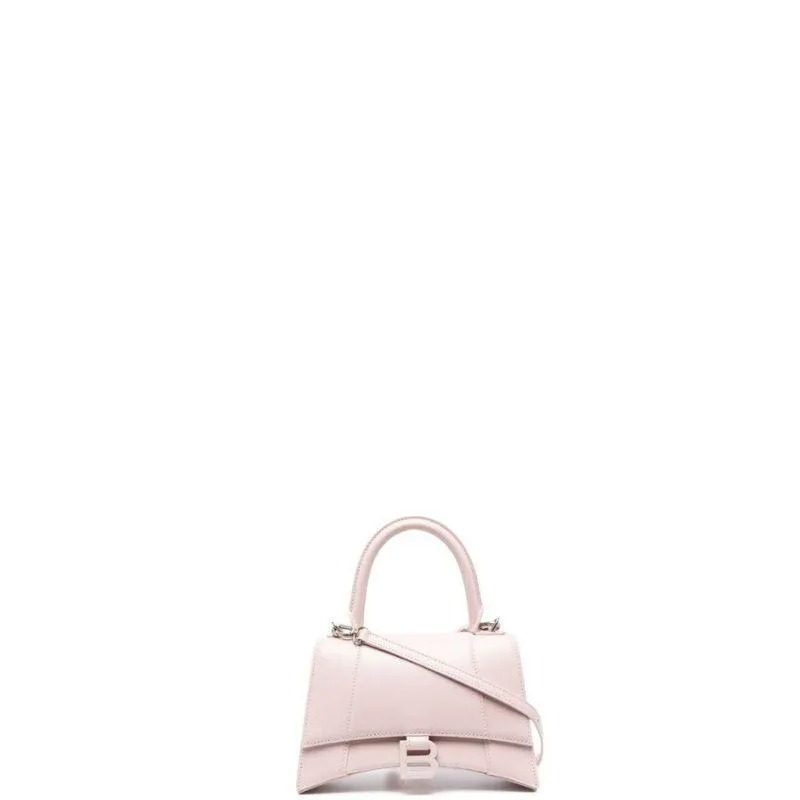 1984 - Hourglass Small Mock-croc Top-handle Bag Light Pink