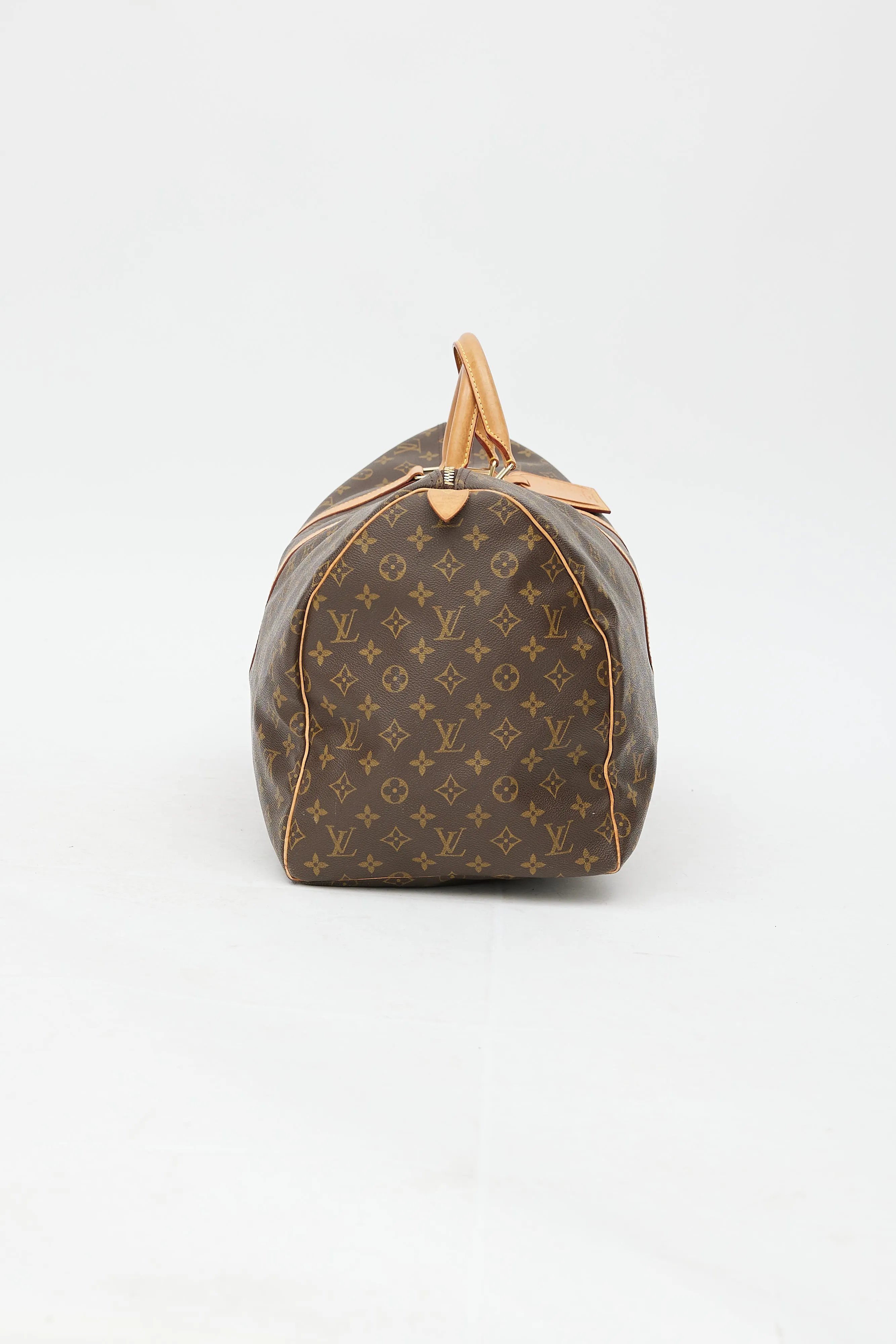 2001 Brown Monogram Keepall Bandoulière 55 Duffle Bag