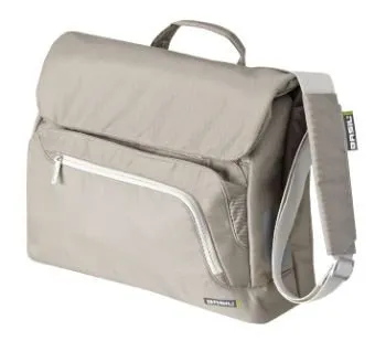 BASIL BUSINESS COLLECTION: UNISEX SELECT SINGLE PANNIER MESSENGER- LAPTOP BIKE BAG PALE KHAKI GREEN