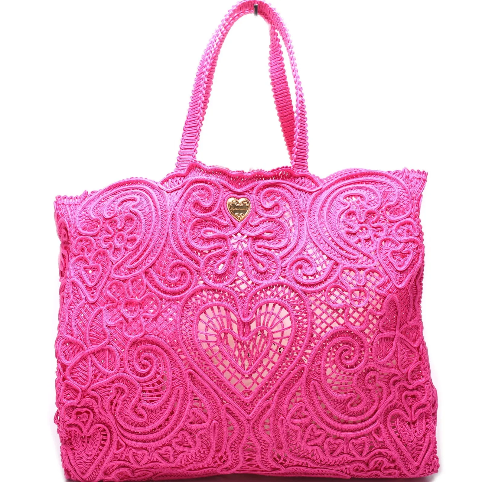 Beatrice Crochet Lace Shopper