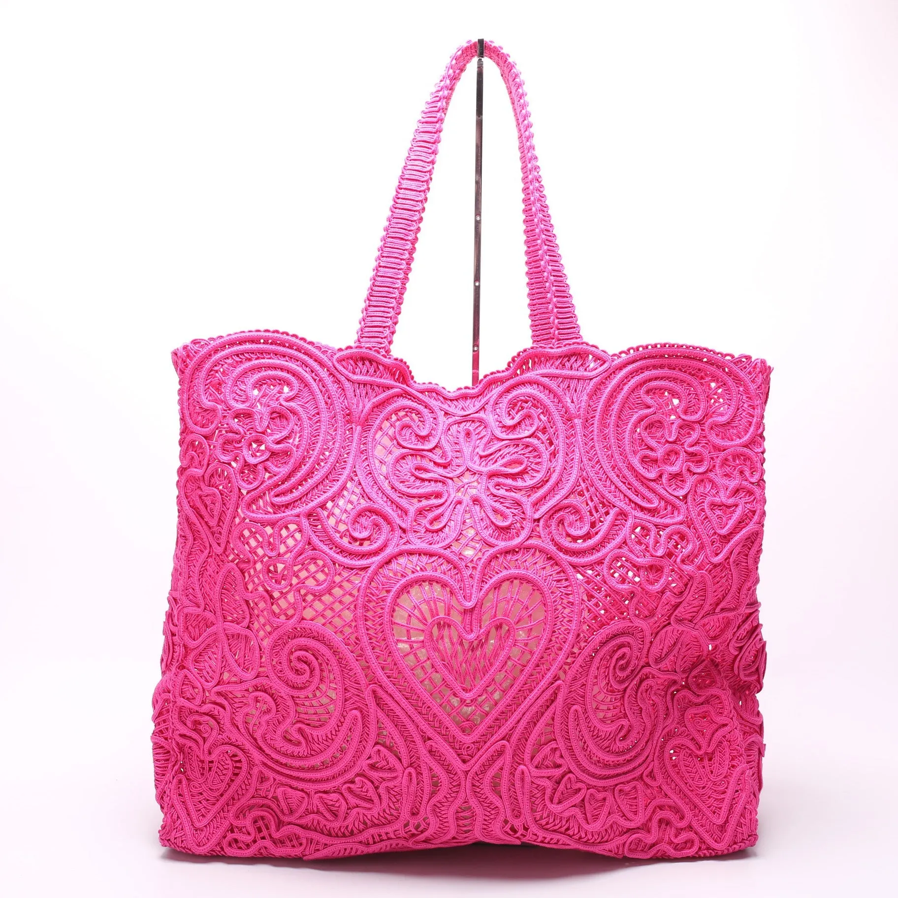 Beatrice Crochet Lace Shopper