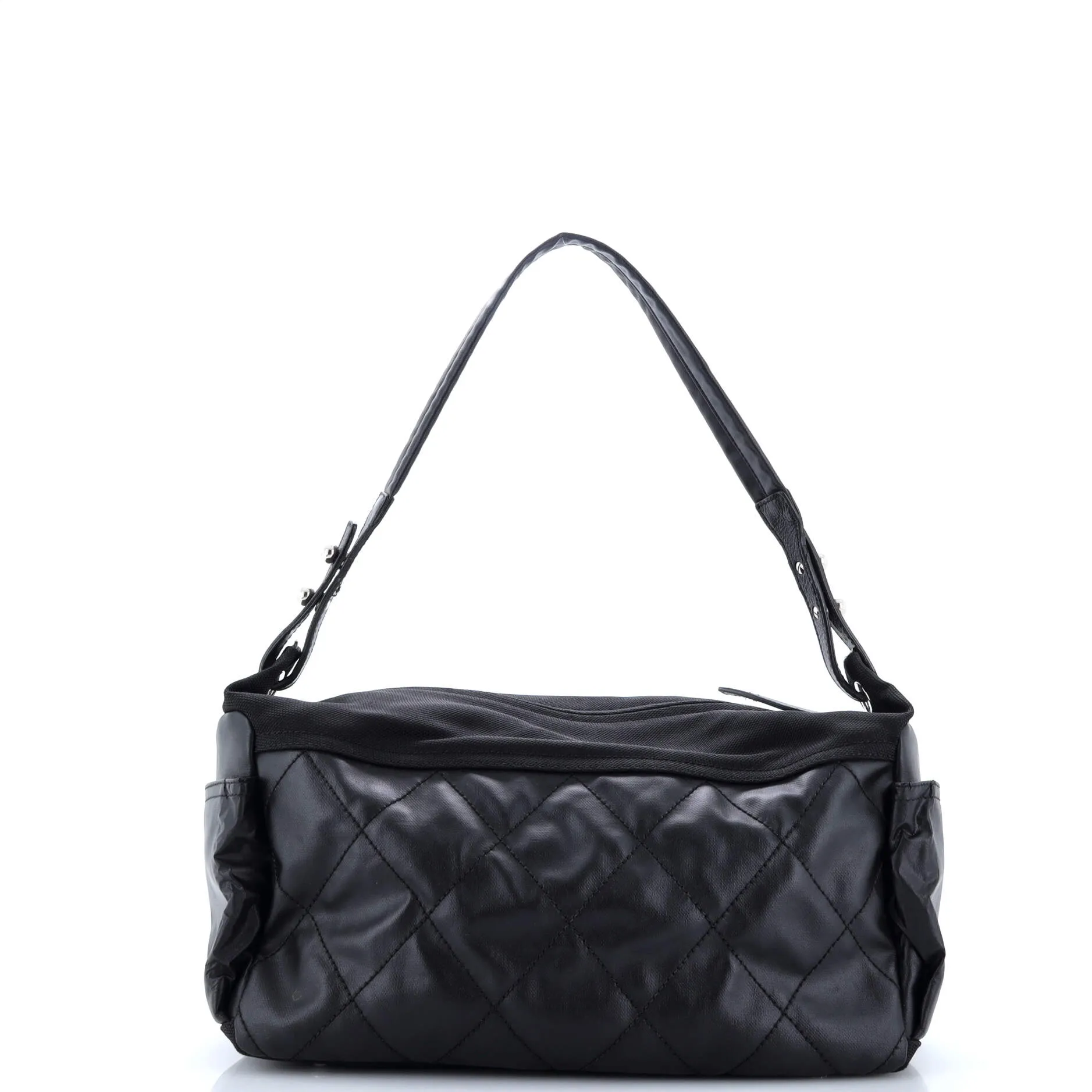 Biarritz Hobo Quilted Coated Canvas Large
