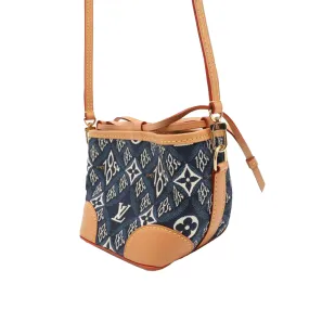 Blue Louis Vuitton Monogram Jacquard Since 1854 Nano Noe Bucket Bag
