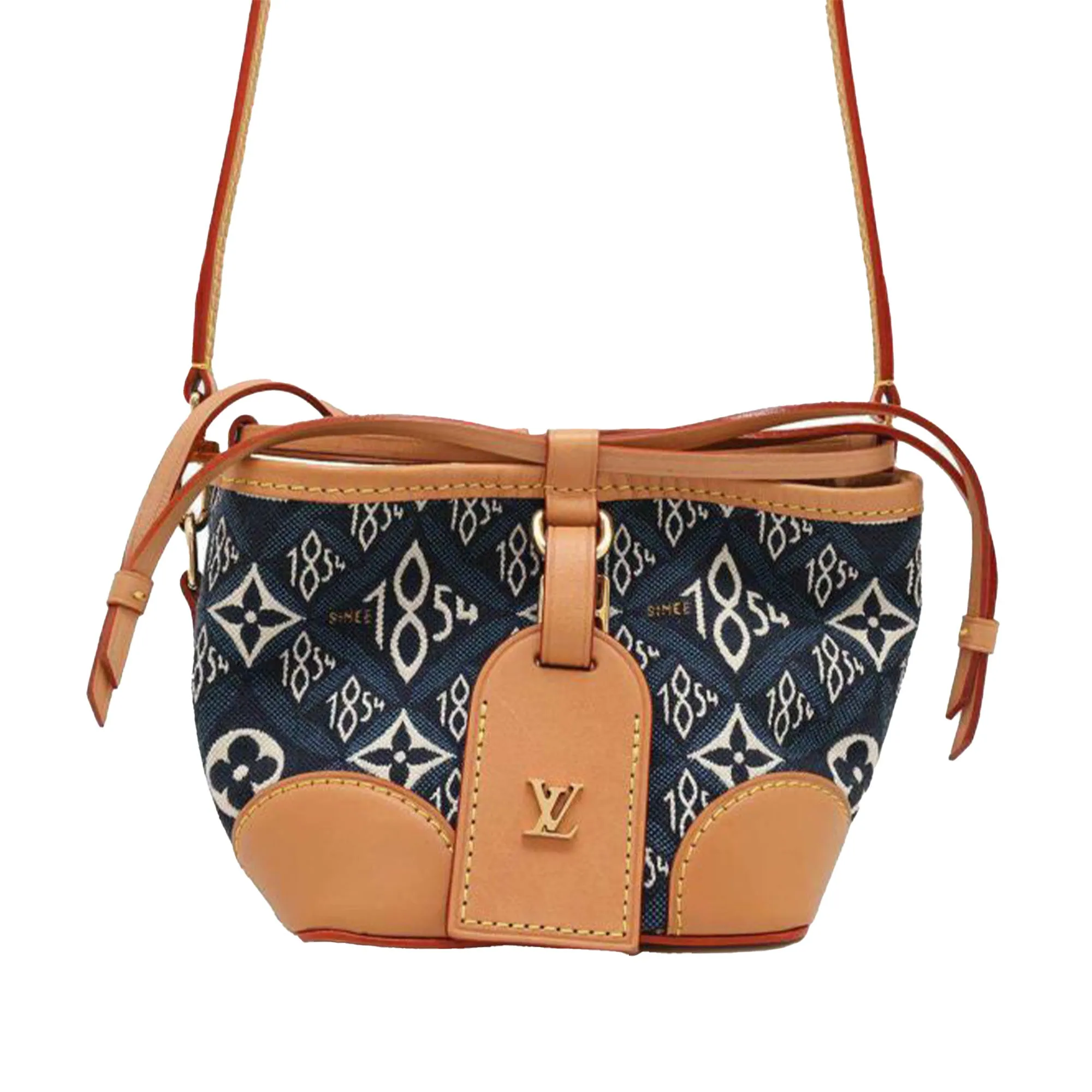 Blue Louis Vuitton Monogram Jacquard Since 1854 Nano Noe Bucket Bag