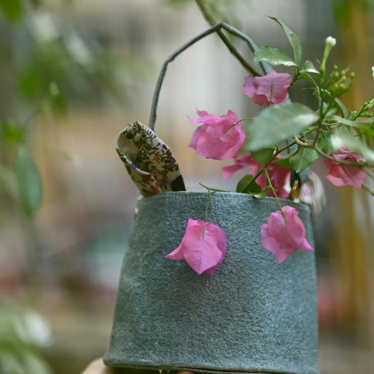 Bucket Bag For Women | Indigo Coconut Leather | Easy Maintenance | Sturdy