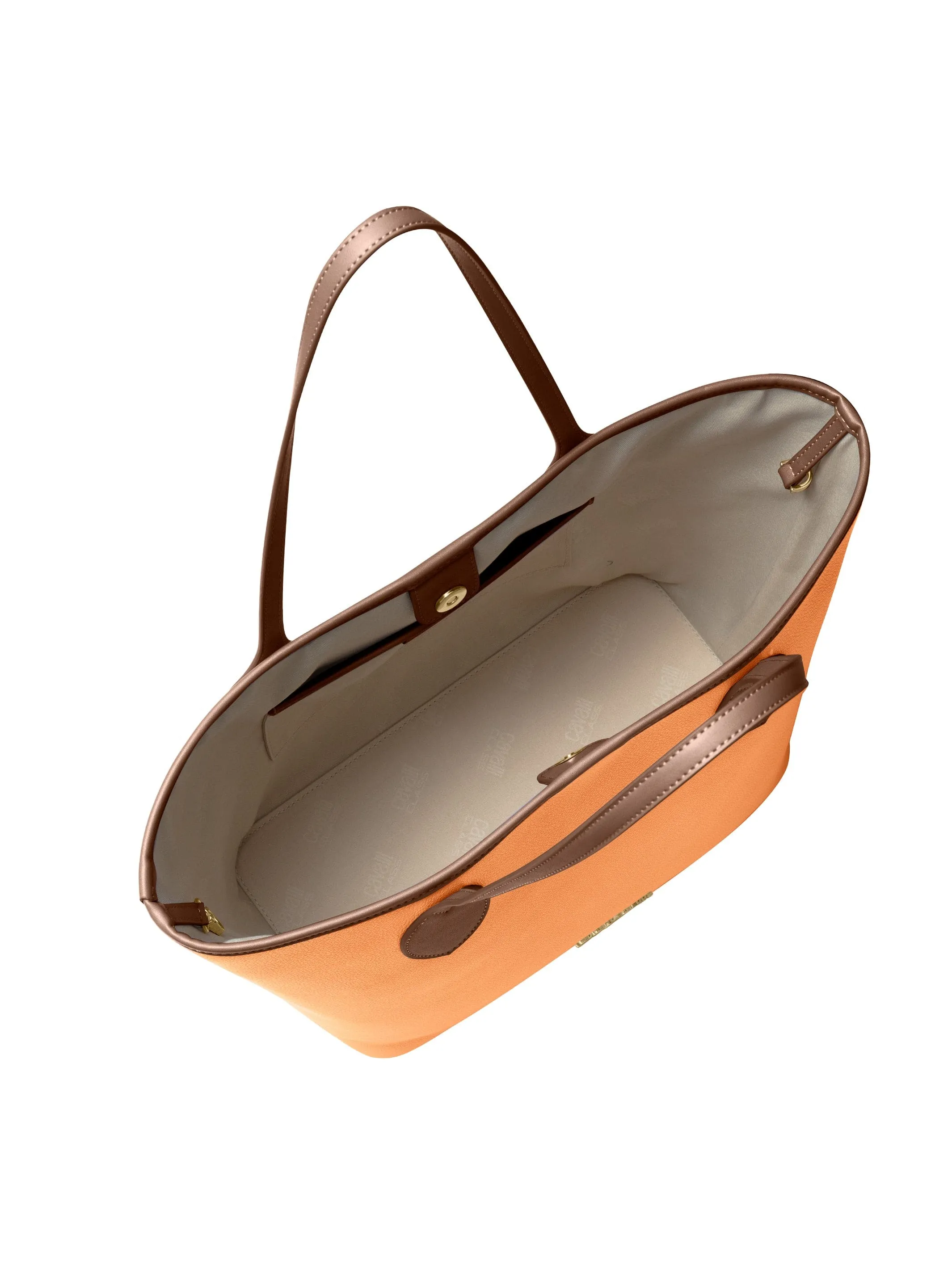 Cavalli Class RAVENNA Light Peach Everyday Soft Large Shopper Tote Bag