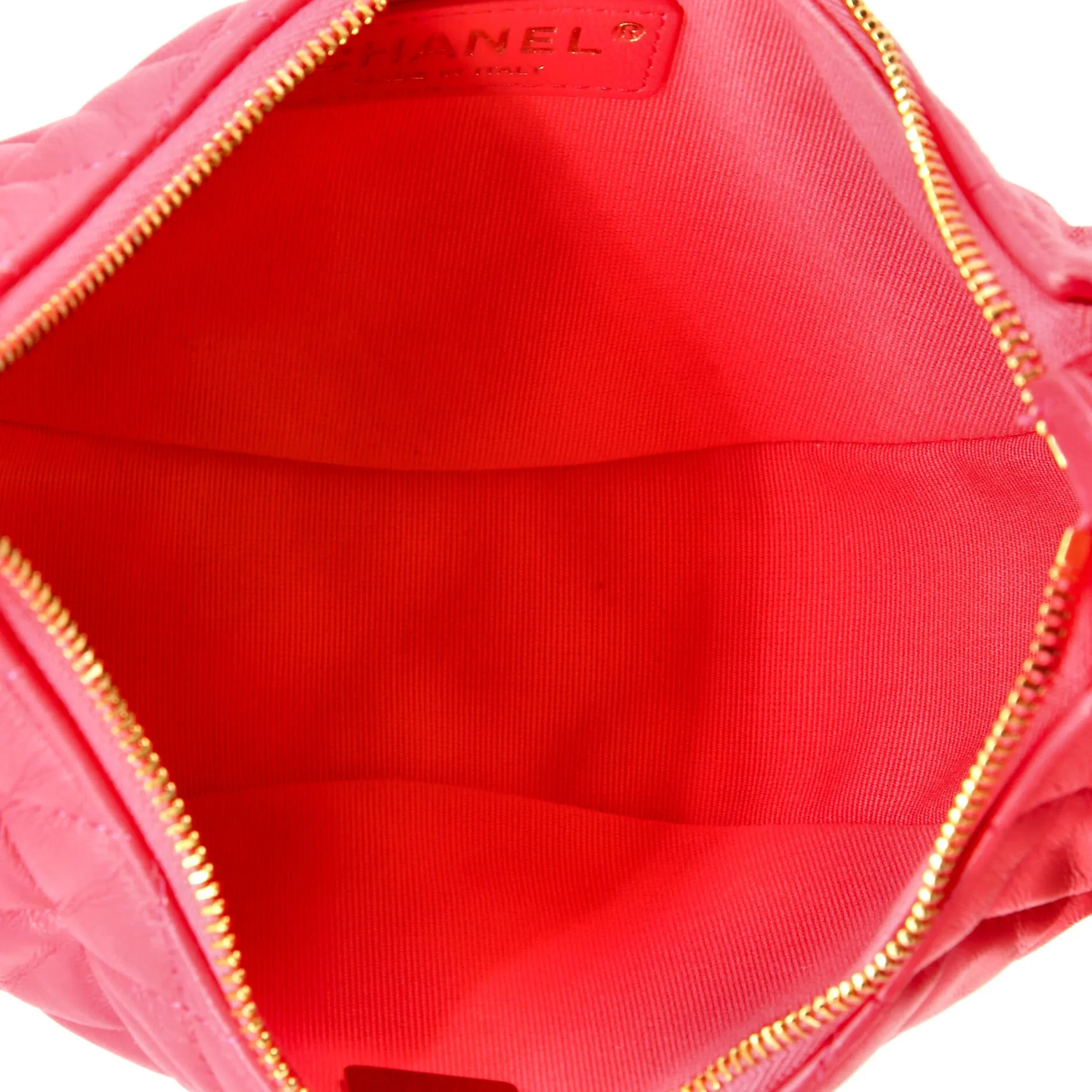Chain Around Hook Hobo Quilted Lambskin Small