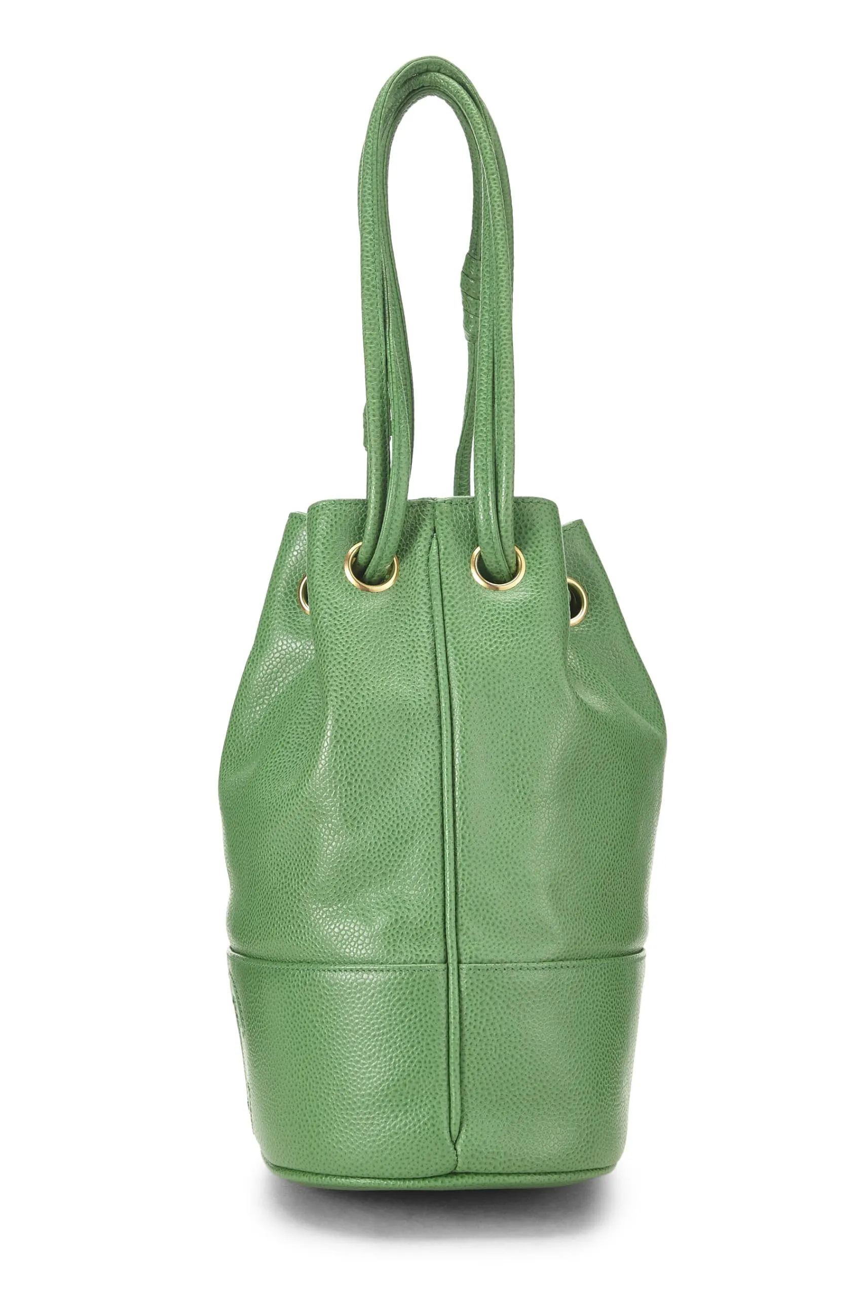 Chanel,  Green Caviar 3 'CC' Bucket Bag, Green