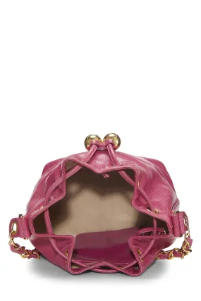 Chanel,  Pink Caviar 'CC' Bucket Bag Small, Pink