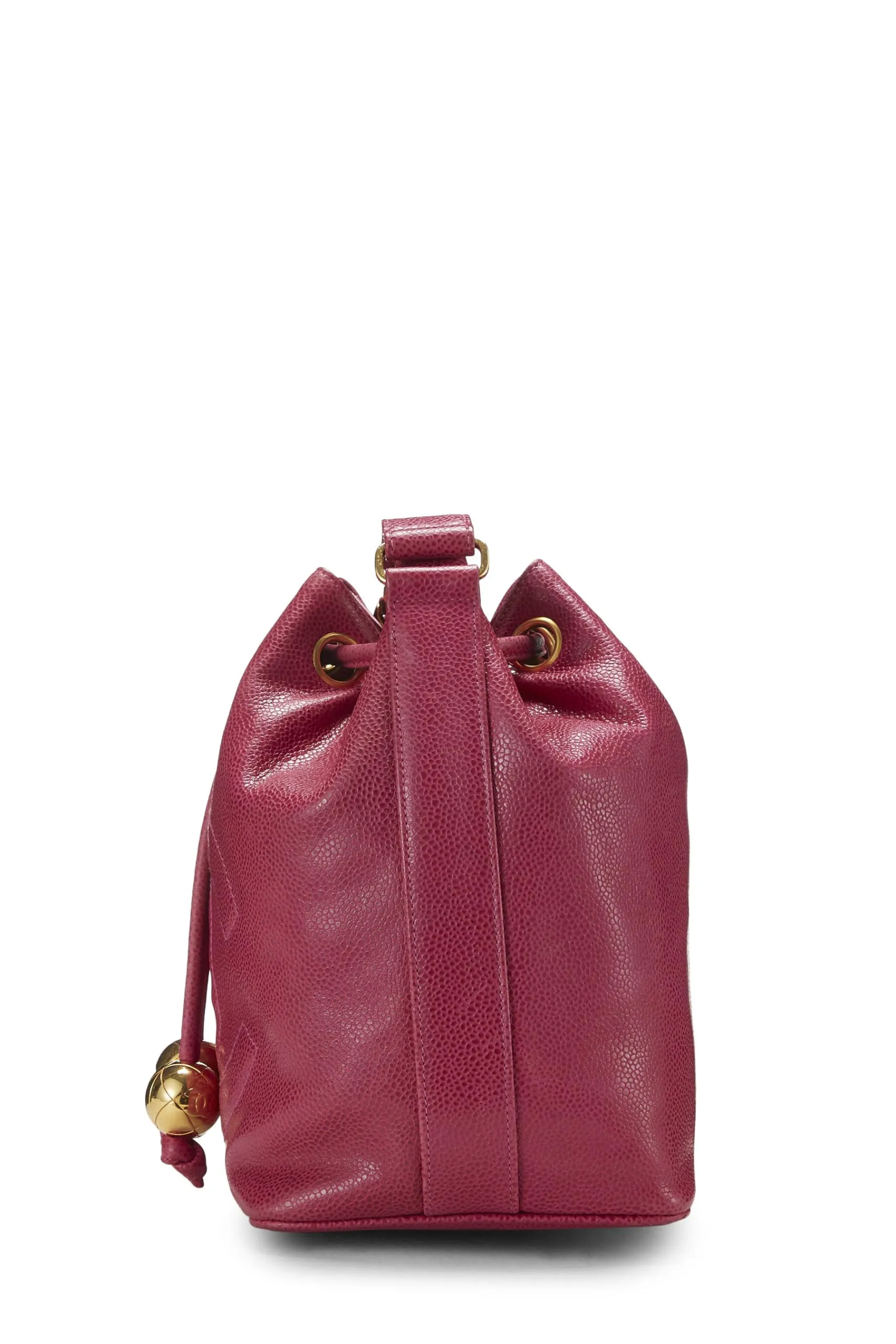 Chanel,  Pink Caviar 'CC' Bucket Bag Small, Pink