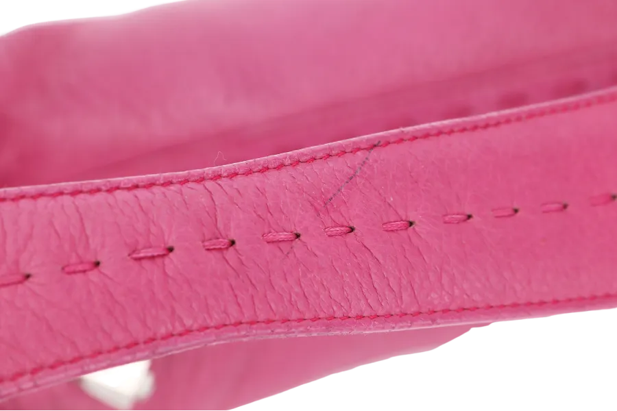 ESCADA HOBO BAG PINK LEATHER SILVER HARDWARE NO DUST COVER