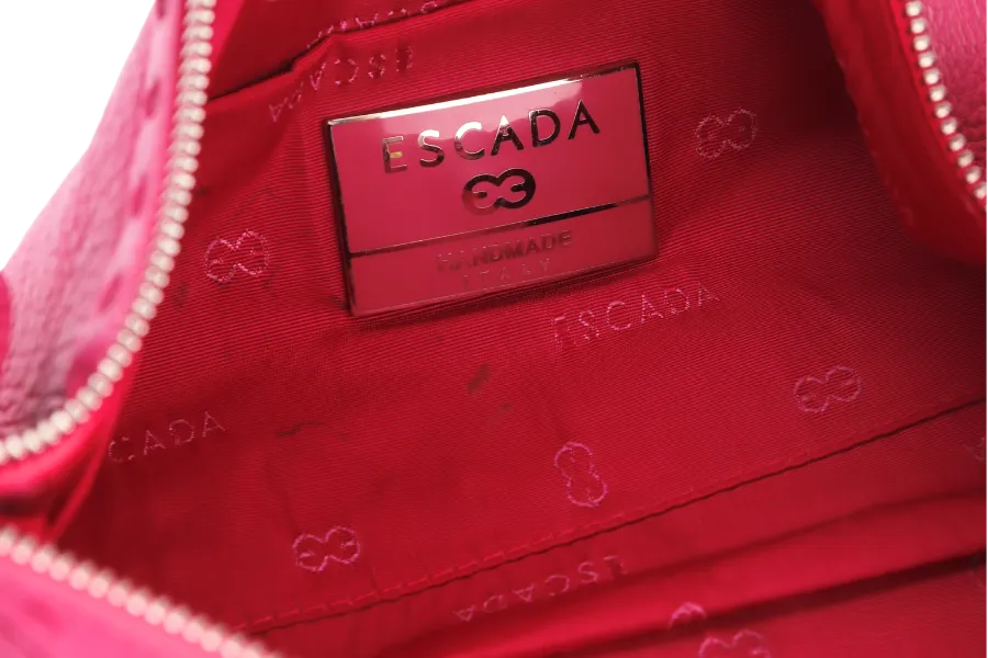ESCADA HOBO BAG PINK LEATHER SILVER HARDWARE NO DUST COVER