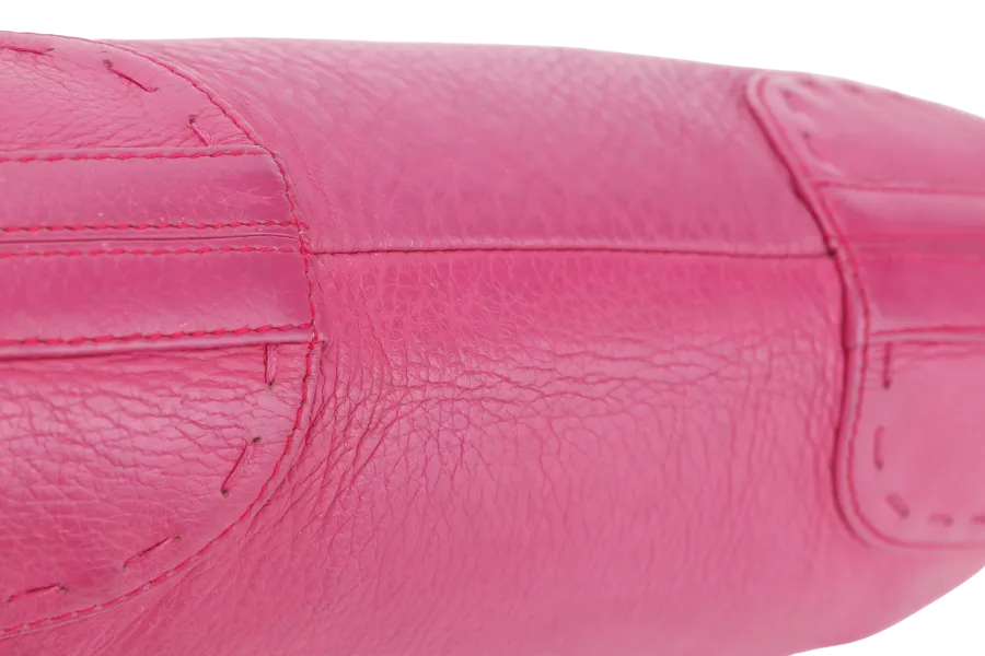 ESCADA HOBO BAG PINK LEATHER SILVER HARDWARE NO DUST COVER