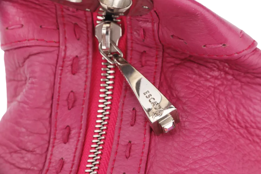 ESCADA HOBO BAG PINK LEATHER SILVER HARDWARE NO DUST COVER