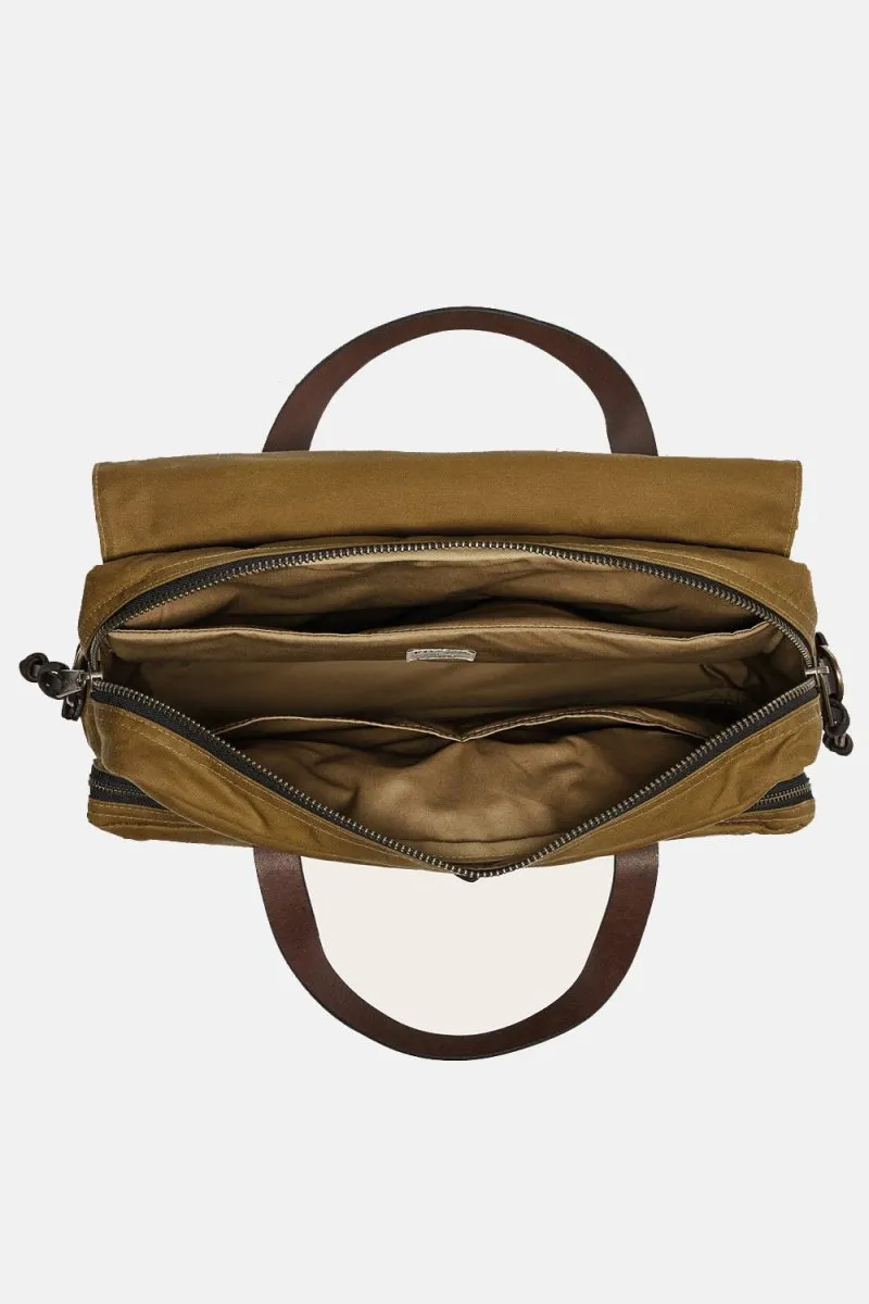 Filson 24-Hour Hour Tin Cloth Briefcase (Dark Tan)