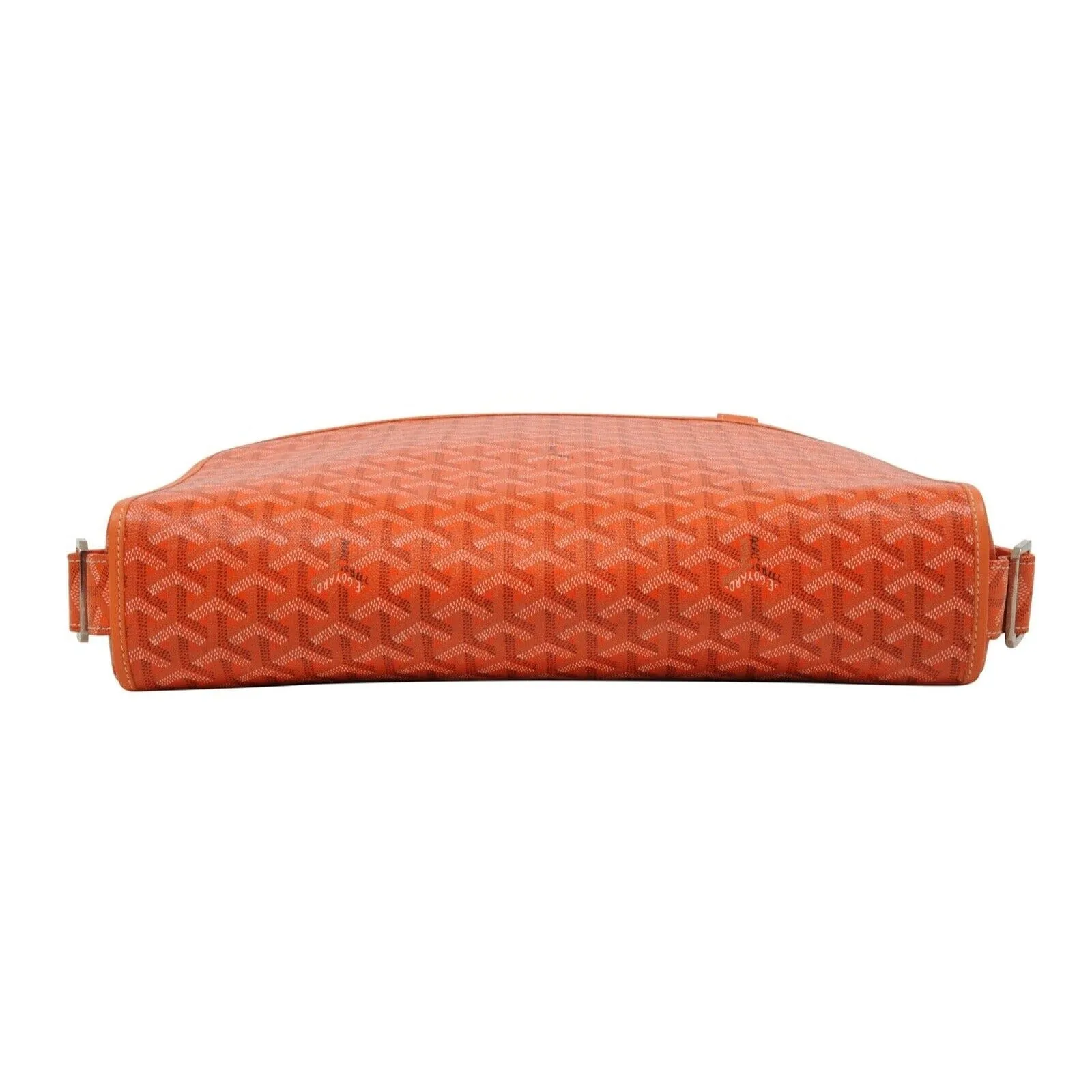 Grand Bleu GM Messenger Bag Orange Leather Laptop Travel Crossbody