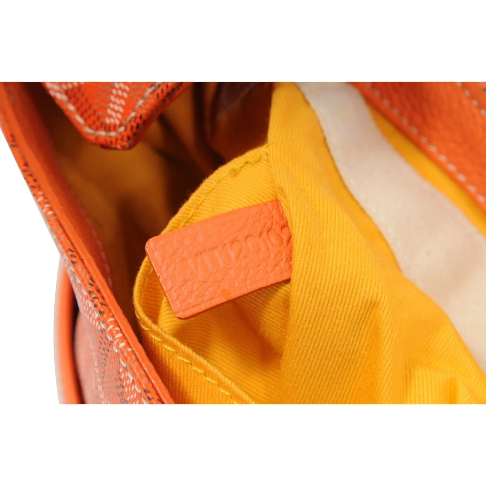 Grand Bleu GM Messenger Bag Orange Leather Laptop Travel Crossbody