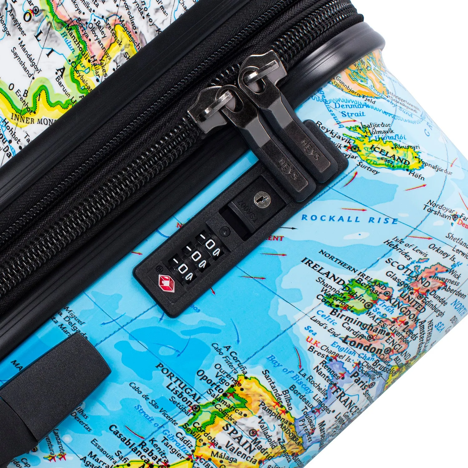 Journey 3G 21 Inch Fashion Spinner® Carry-on - Blue Map