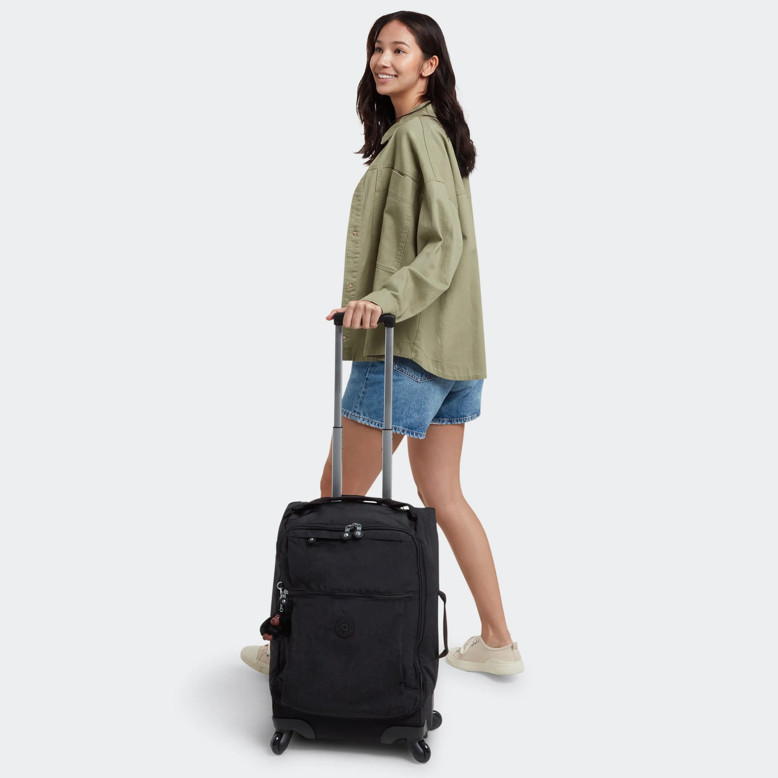 Kipling Darcey Small Carry-On Rolling Luggage - Black Tonal