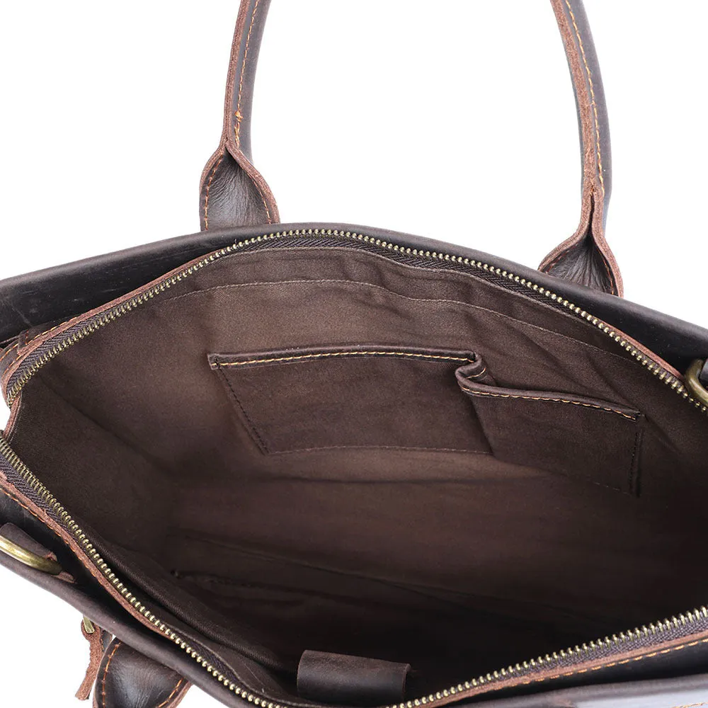 Leather Messenger Bag, Leather Briefcase, Leather Laptop Bag, Leather Shoulder Bag, Business Bag