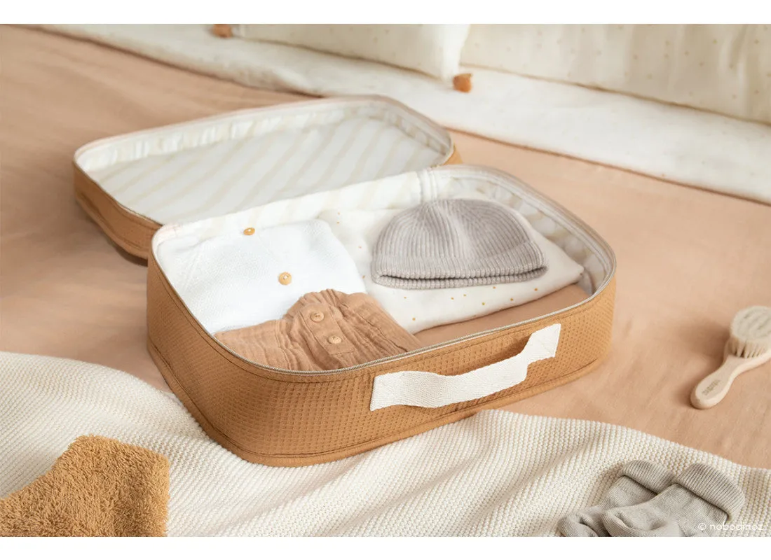 Nobodinoz Victoria Baby Suitcase 36x26x11cm | Caramel
