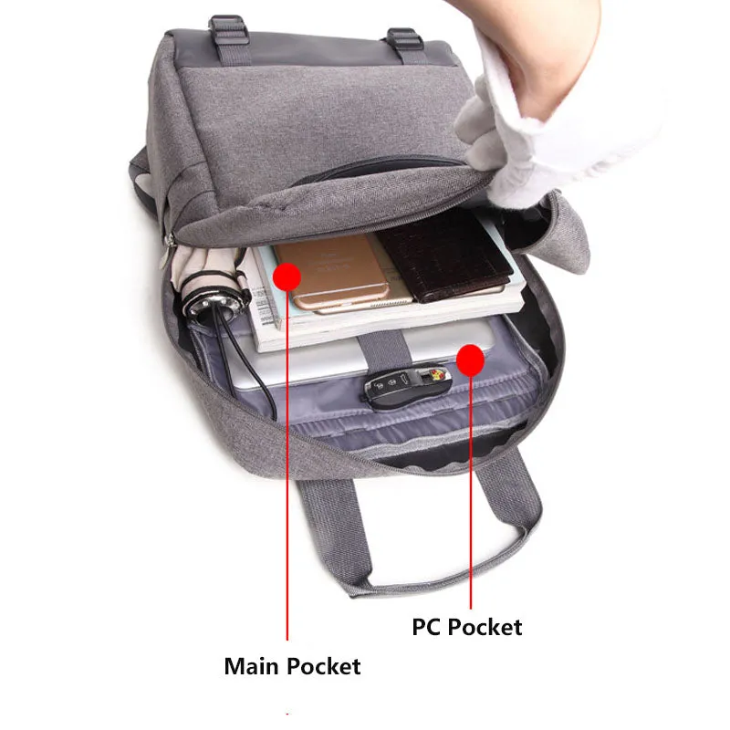 Oxford Laptop Backpack Waterproof Business Work Bags Teenager Backbag