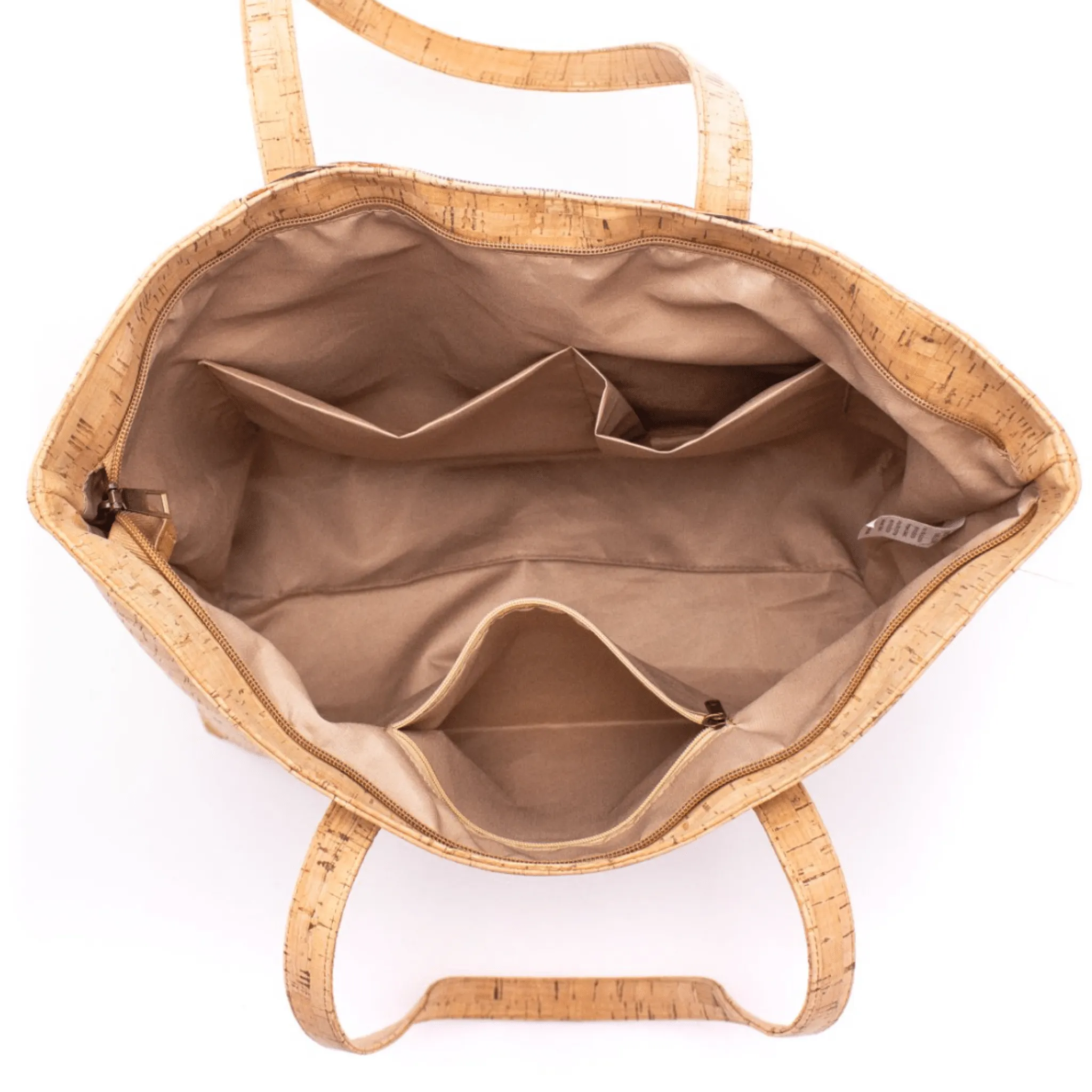 Purple  Floral Cork Large Tote