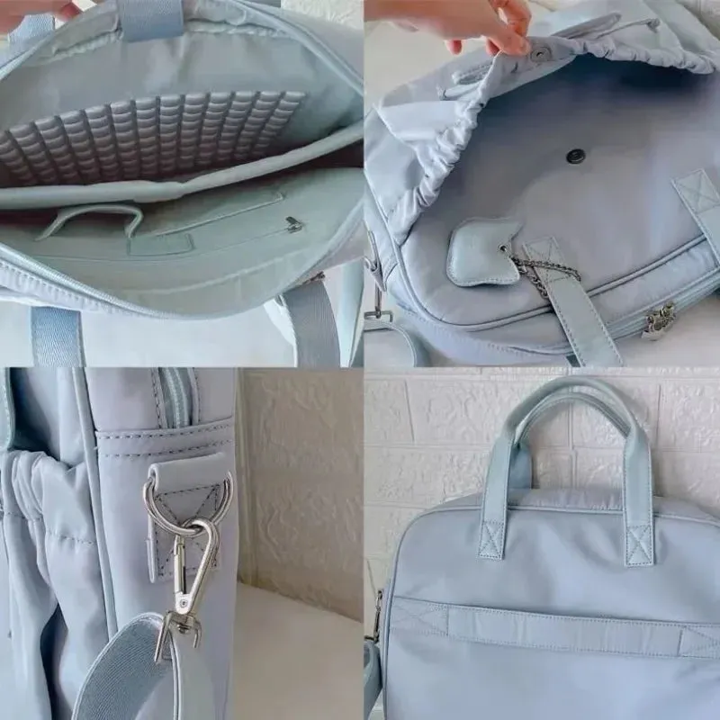Uakiss Casual Tote Bags Female Ladies Commute Large Capacity Messenger Bolso Mujer Laptop Computer Bags with Interlayer