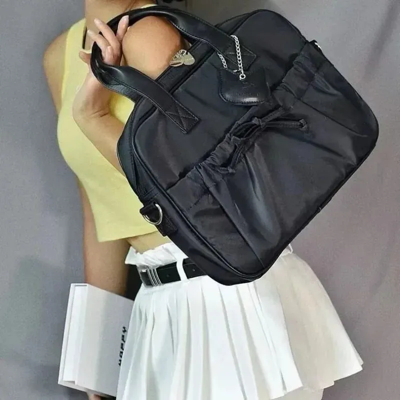 Uakiss Casual Tote Bags Female Ladies Commute Large Capacity Messenger Bolso Mujer Laptop Computer Bags with Interlayer