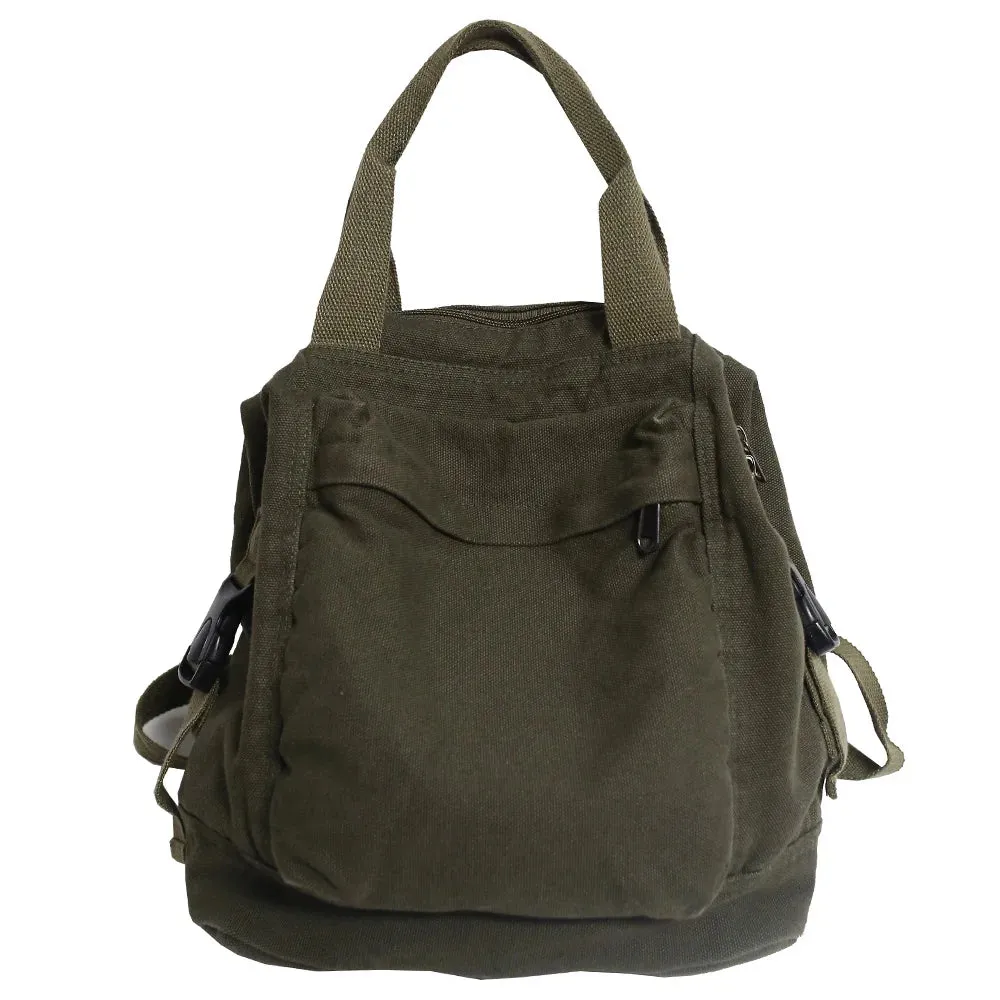 UAKISS  -  College Backpack Ladies Harajuku Cute Retro Canvas Bag Female Laptop Fashion Girl Fabric Student Backpack Women Travel Teen Bags