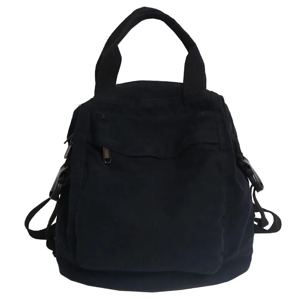 UAKISS  -  College Backpack Ladies Harajuku Cute Retro Canvas Bag Female Laptop Fashion Girl Fabric Student Backpack Women Travel Teen Bags