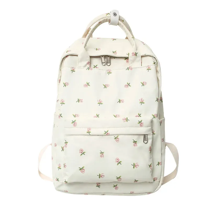 UAKISS  -  Fashion Women Cute Floral Student Backpack Trendy Lady Kawaii Book Bags Female Print Laptop College Backpack New Girl School Bag