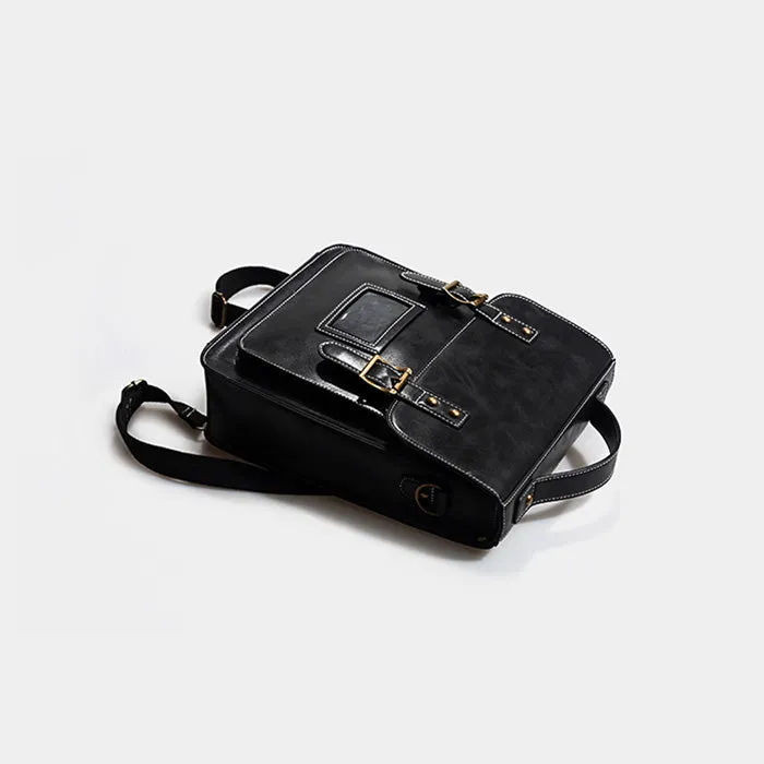Womens Vegan Leather Backpack Purse Crossbody Laptop Messenger Bag Book Bags for Women