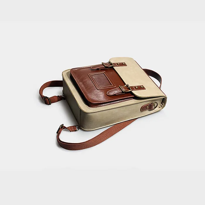 Womens Vegan Leather Backpack Purse Crossbody Laptop Messenger Bag Book Bags for Women
